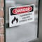 Signmission Flammable Liquids Stored Here Danger Sign, Vinyl Decal, 10in W x 7in L, 2PK OS-2PACK-DS-D-710-L-2012 - alternate 4